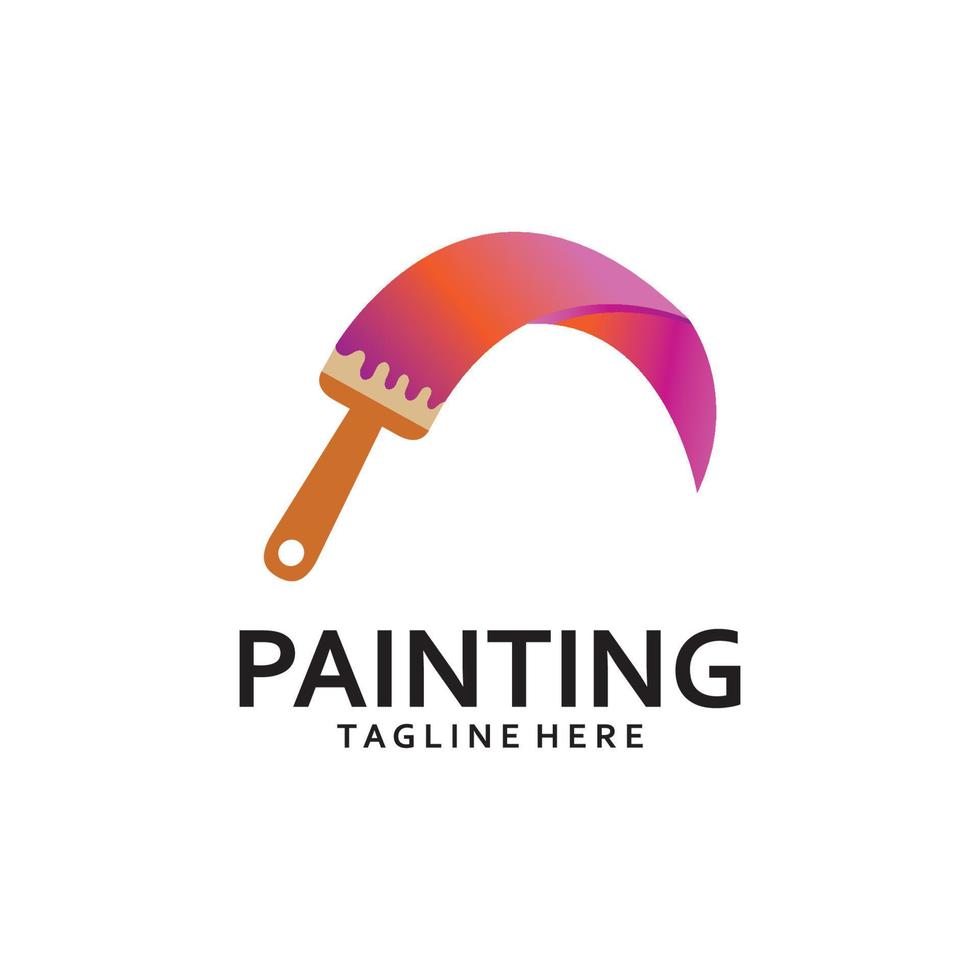 Paint Logo Template vector icon