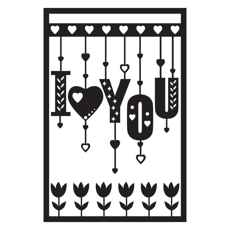 Greeting card template with Mother's Day, Valentine's Day, wedding and birthday in the style of papercut. vector