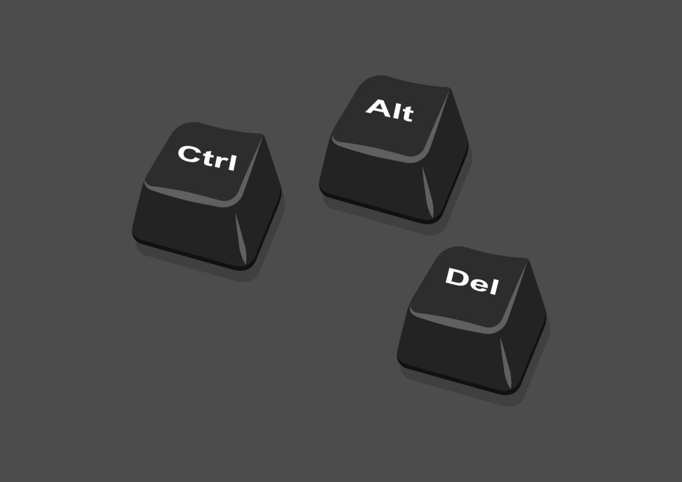 computadora teclado botones clipart vector