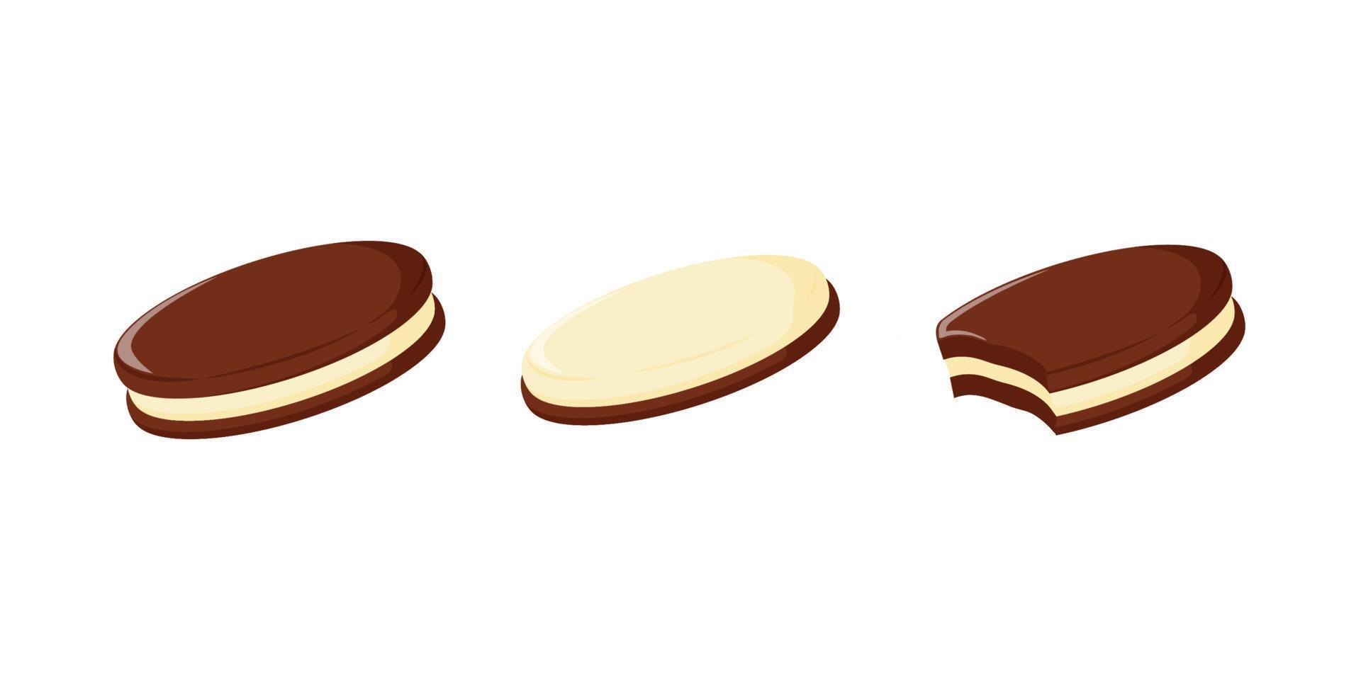 ilustración diseño de galletas con vainilla Adición vector