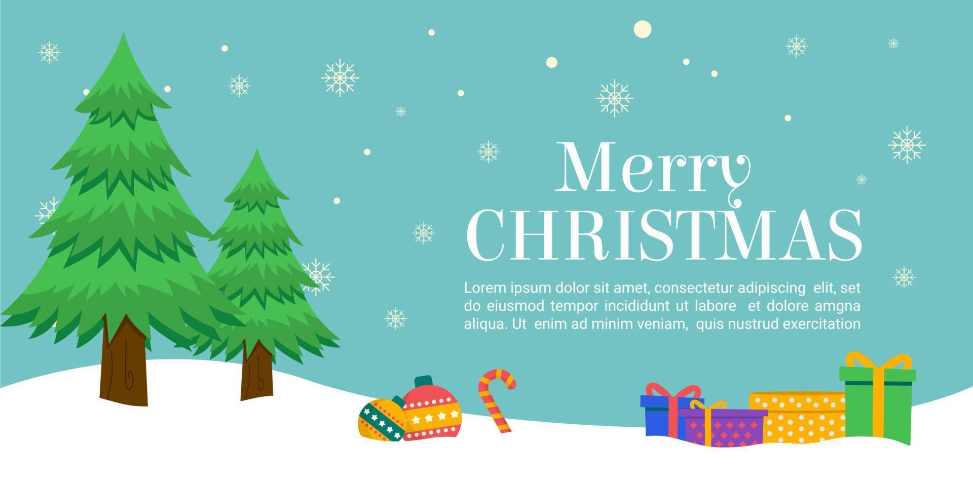 christmas and holiday themed banner design vector