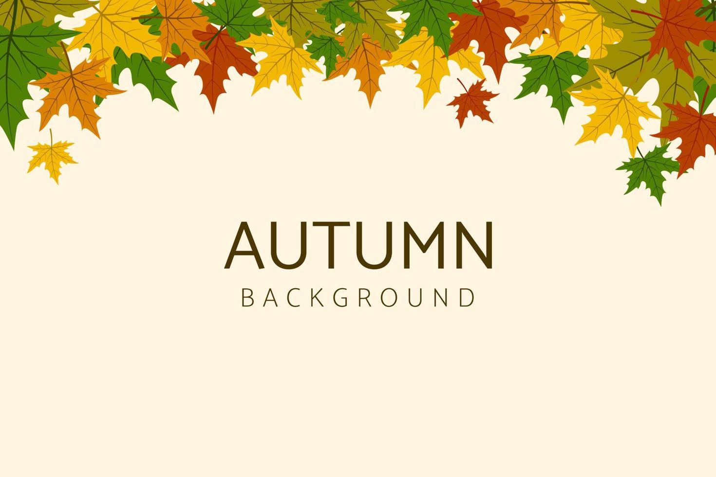 autumn leaves background vector