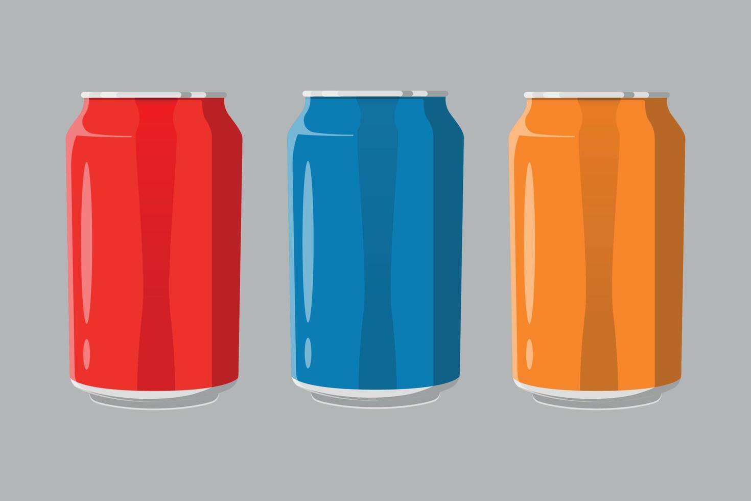 soda drink can mockup illustration design vector