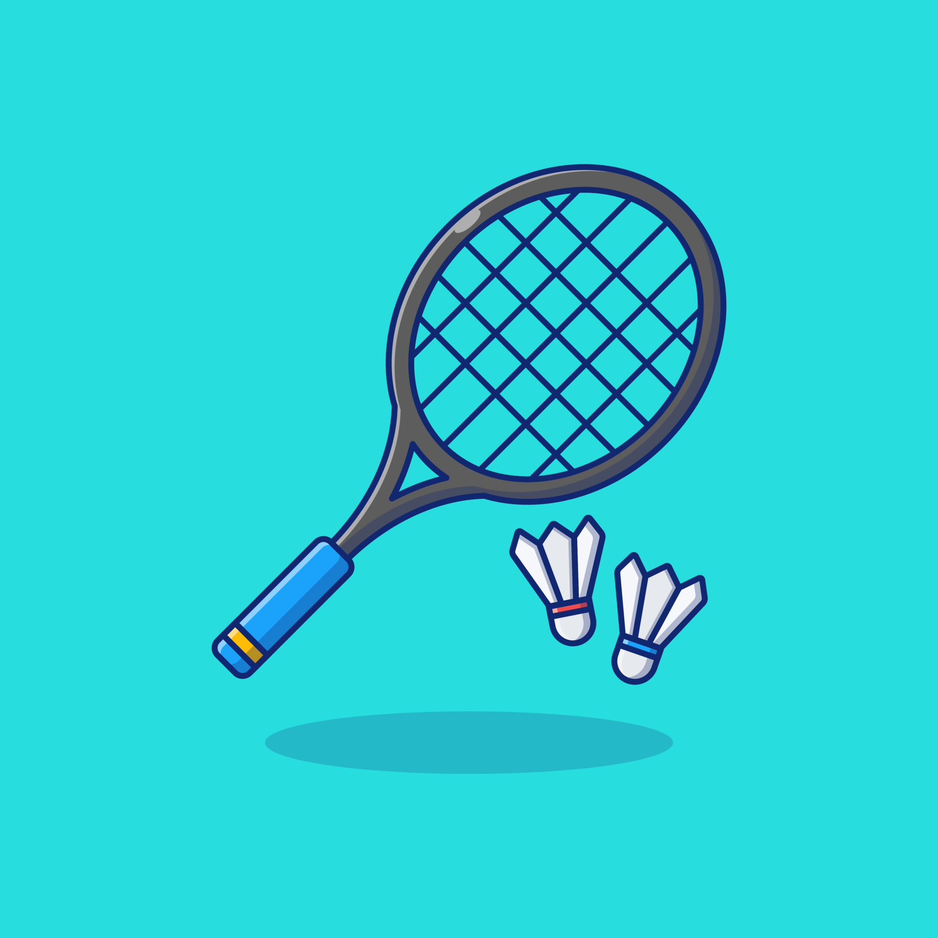 badminton and shuttlecock vector illustration design 21918838 Vector