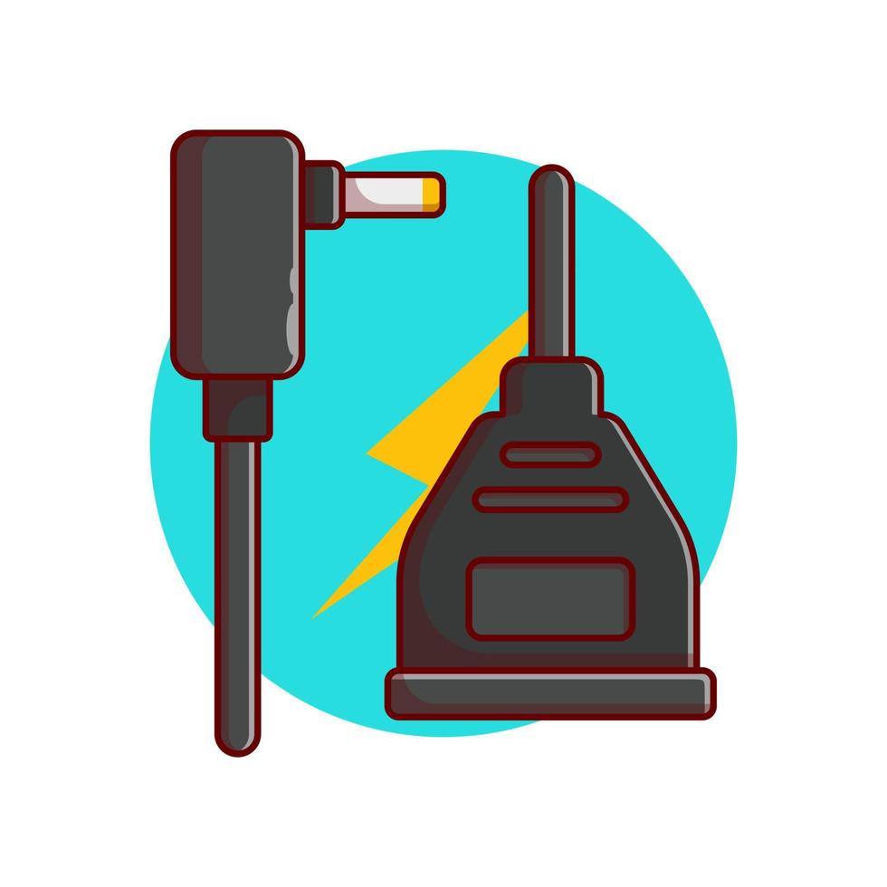 charger connector cable vector illustration design