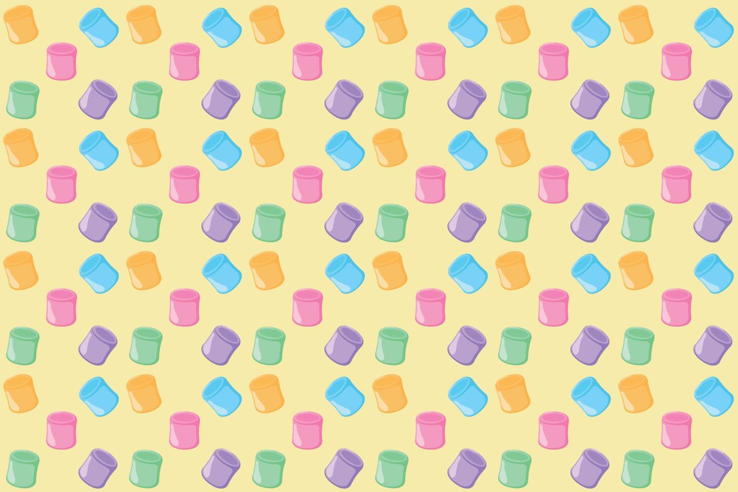 fondo de pantalla dulce malvavisco ilustración diseño con varios sabores vector