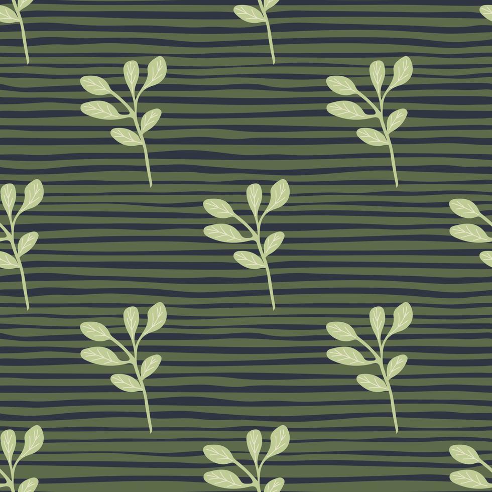 sencillo ramas con hojas sin costura modelo. orgánico interminable antecedentes. decorativo bosque hoja interminable fondo de pantalla. vector