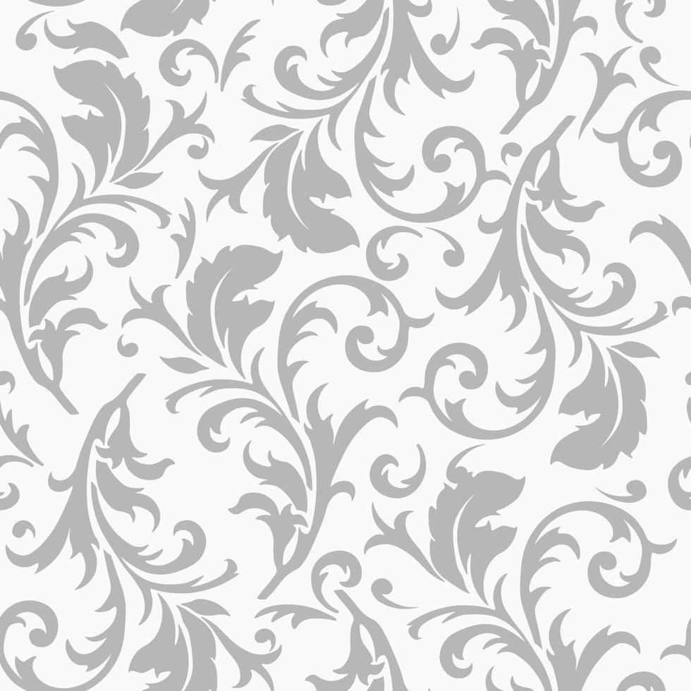 Seamless floral vector pattern. Decorative wallpaper and background for fabric, textile, print.