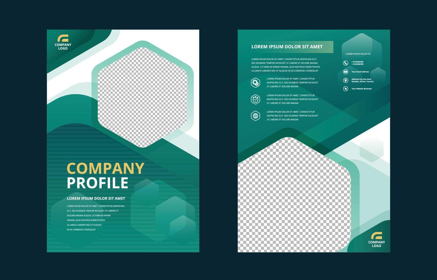 Generic Company Profile Template vector