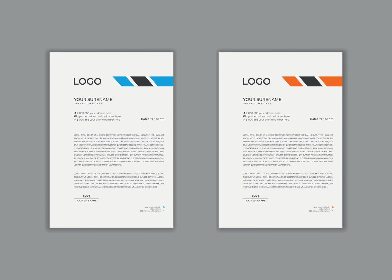 letterhead, letterhead template, letterhead design, vector abstract  creative Professional modern simple unique school hospital medical new red and black corporate letterhead minimal template