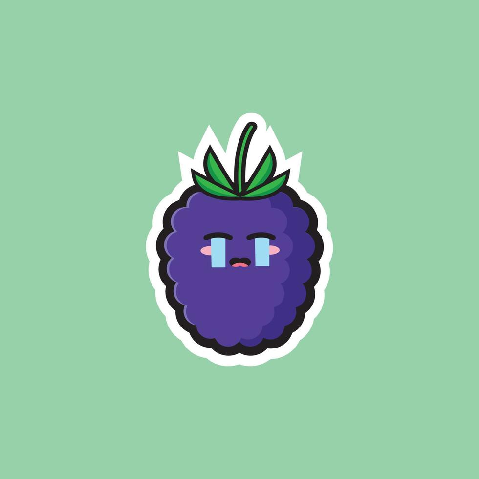 blueberry cute icon vector design