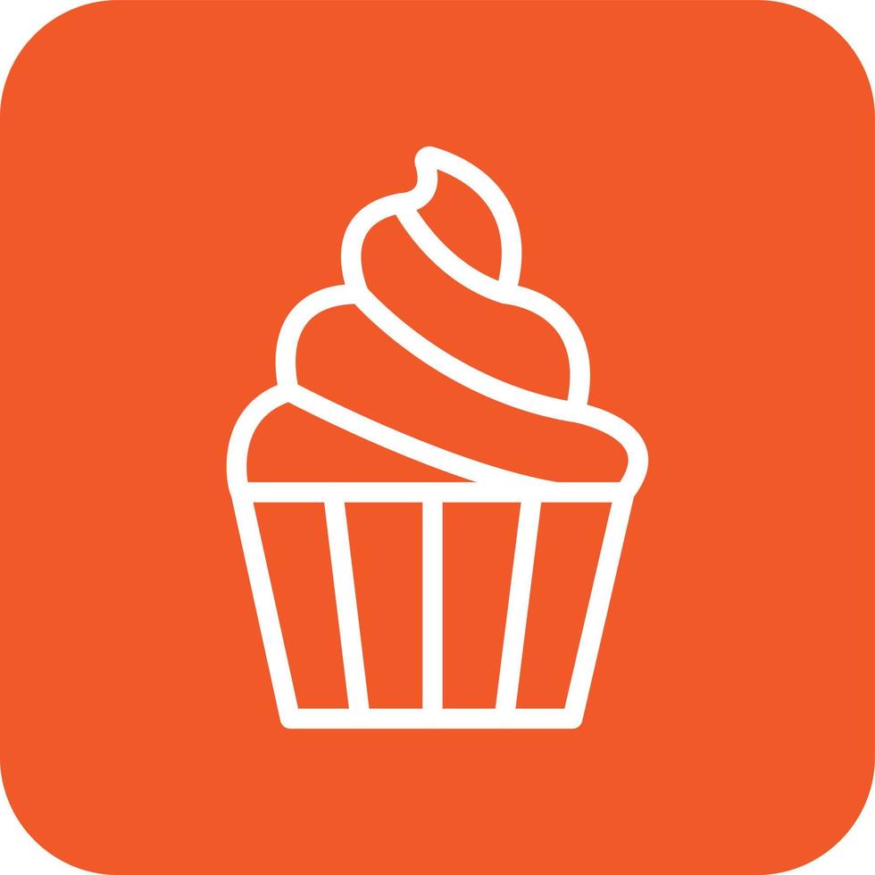 Cup Cake Vector Icon Design Illustration