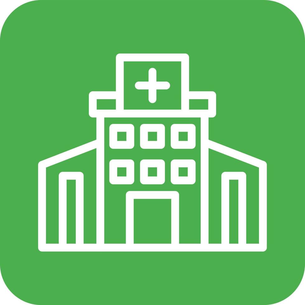 ilustración de diseño de icono de vector de hospital