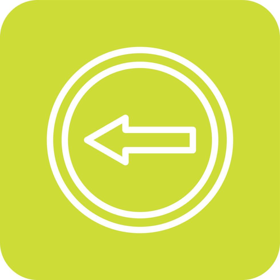 Go left Vector Icon Design Illustration