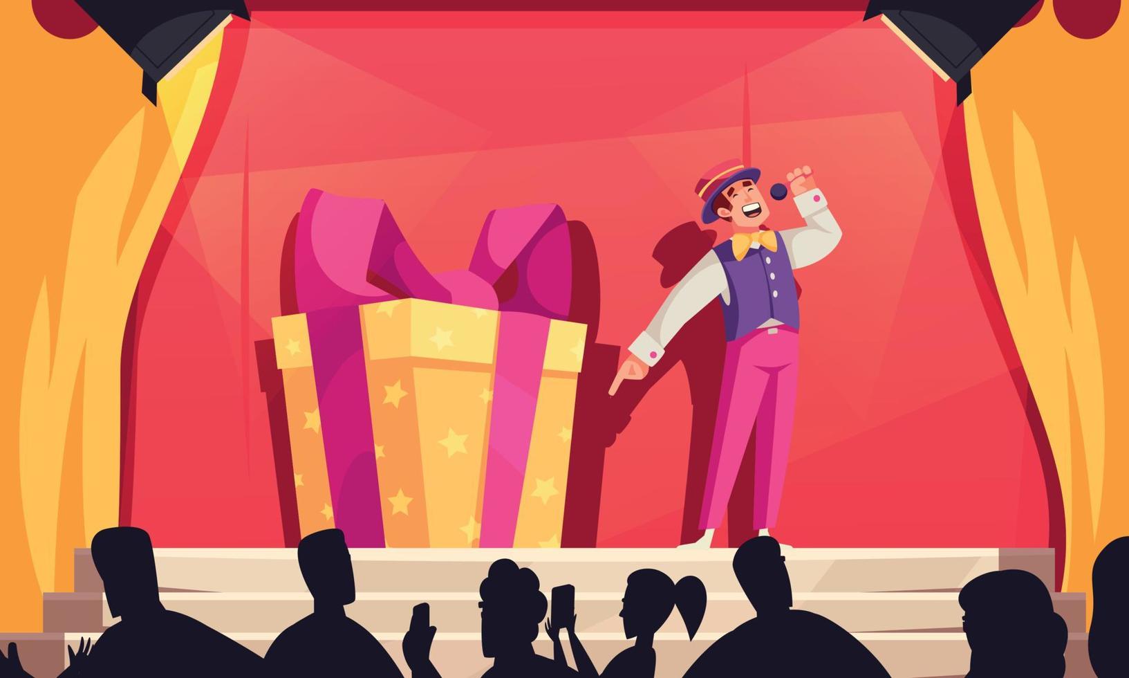 Lottery Cartoon Concept vector