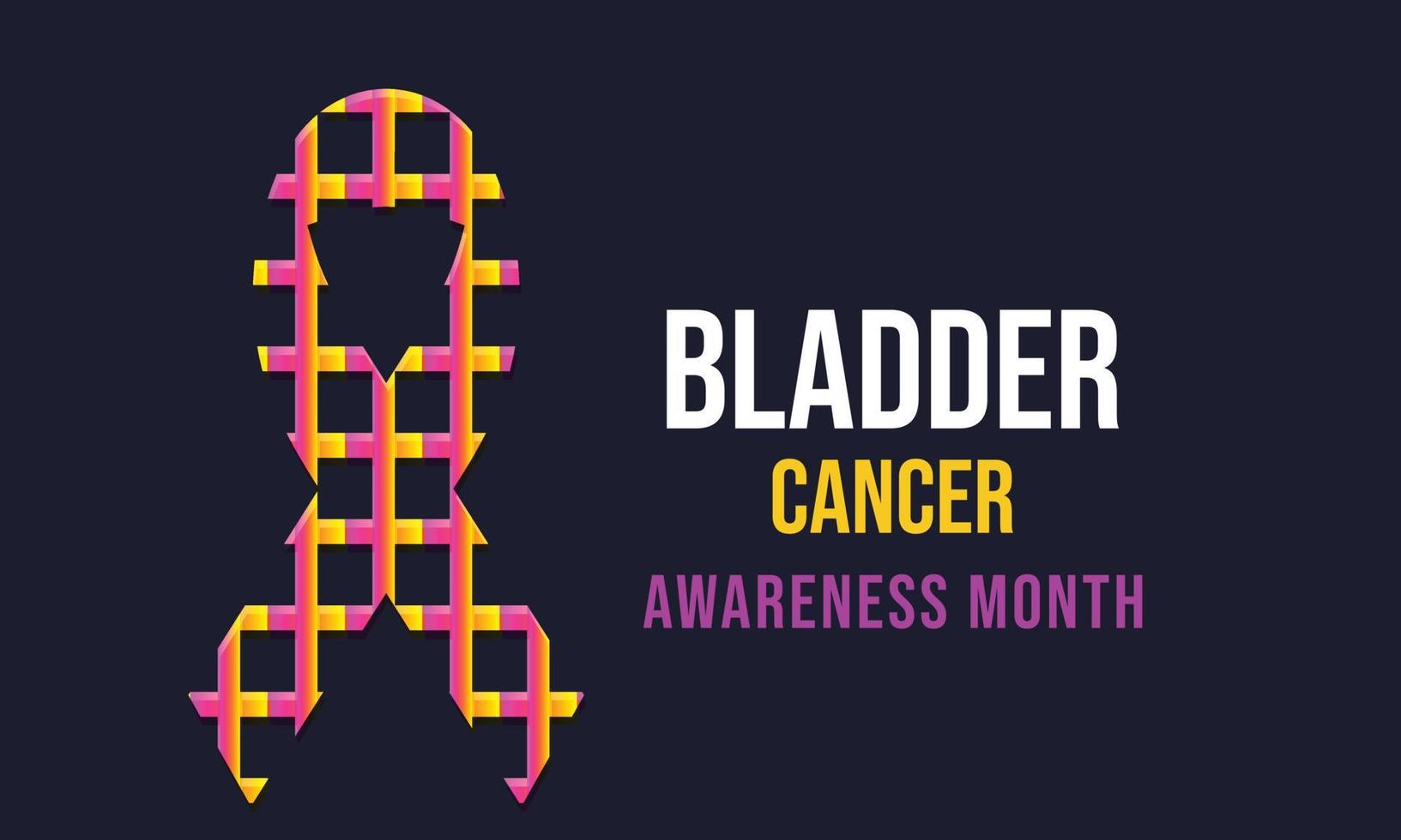 Bladder Cancer Awareness Month May. vector Template  background, banner, card, poster