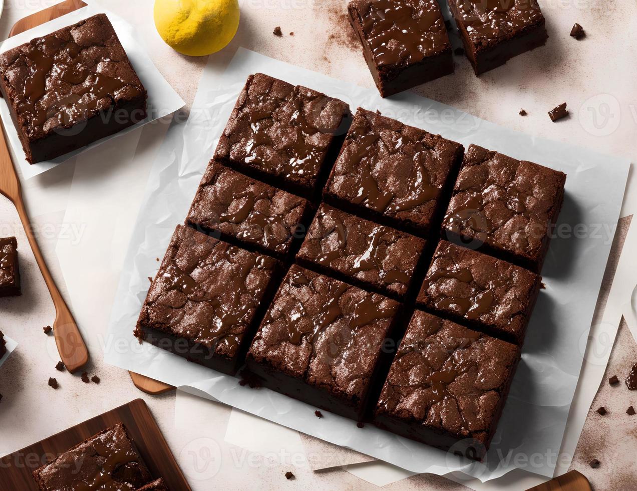Sticky Toffee brownies, generative art by A.I. 21921126 Stock Photo at Vecteezy