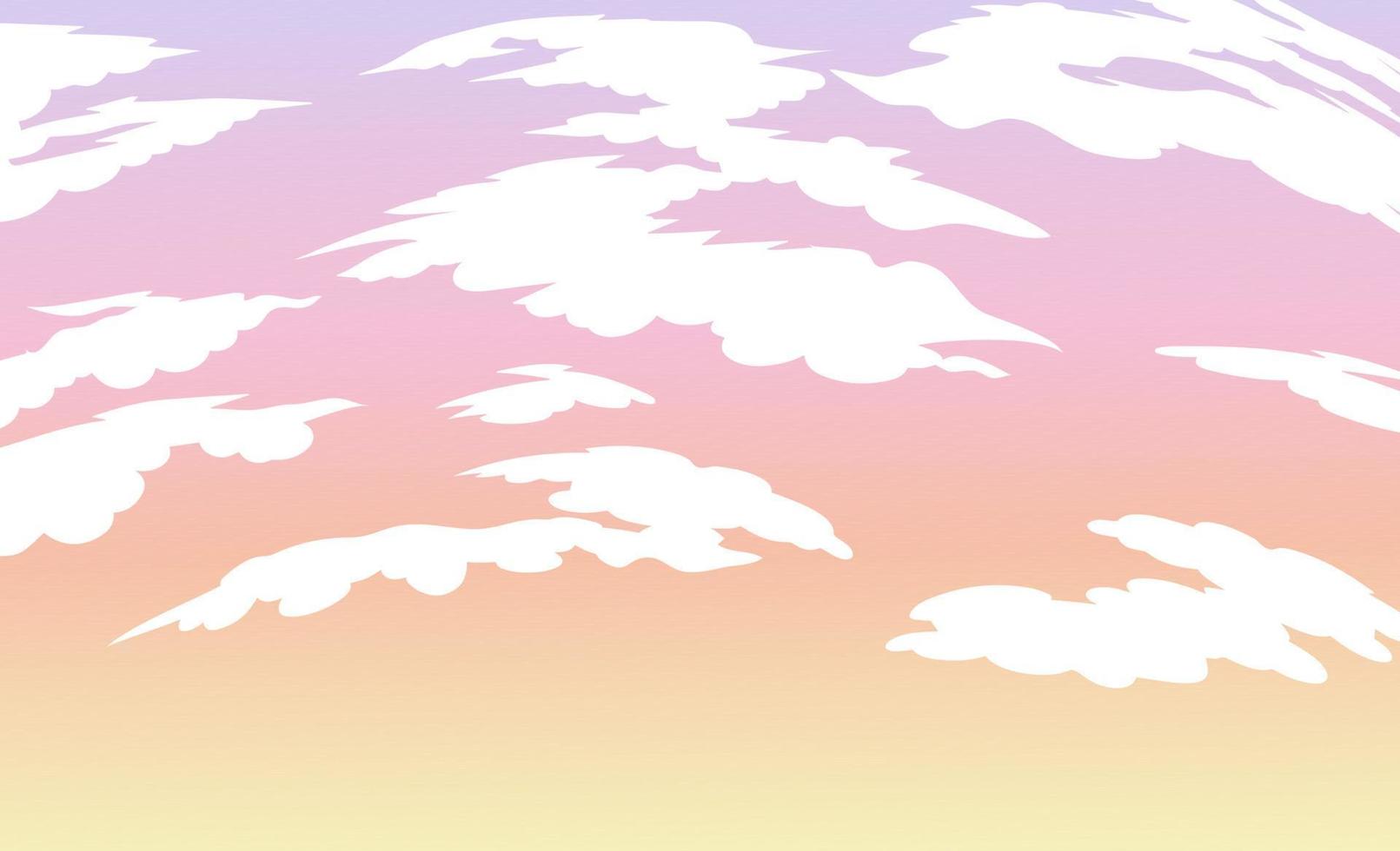 Blue sky background with clouds. vector