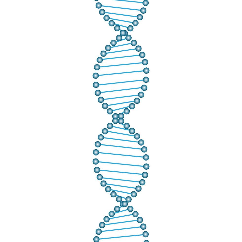 Abstract DNA strand symbol. vector