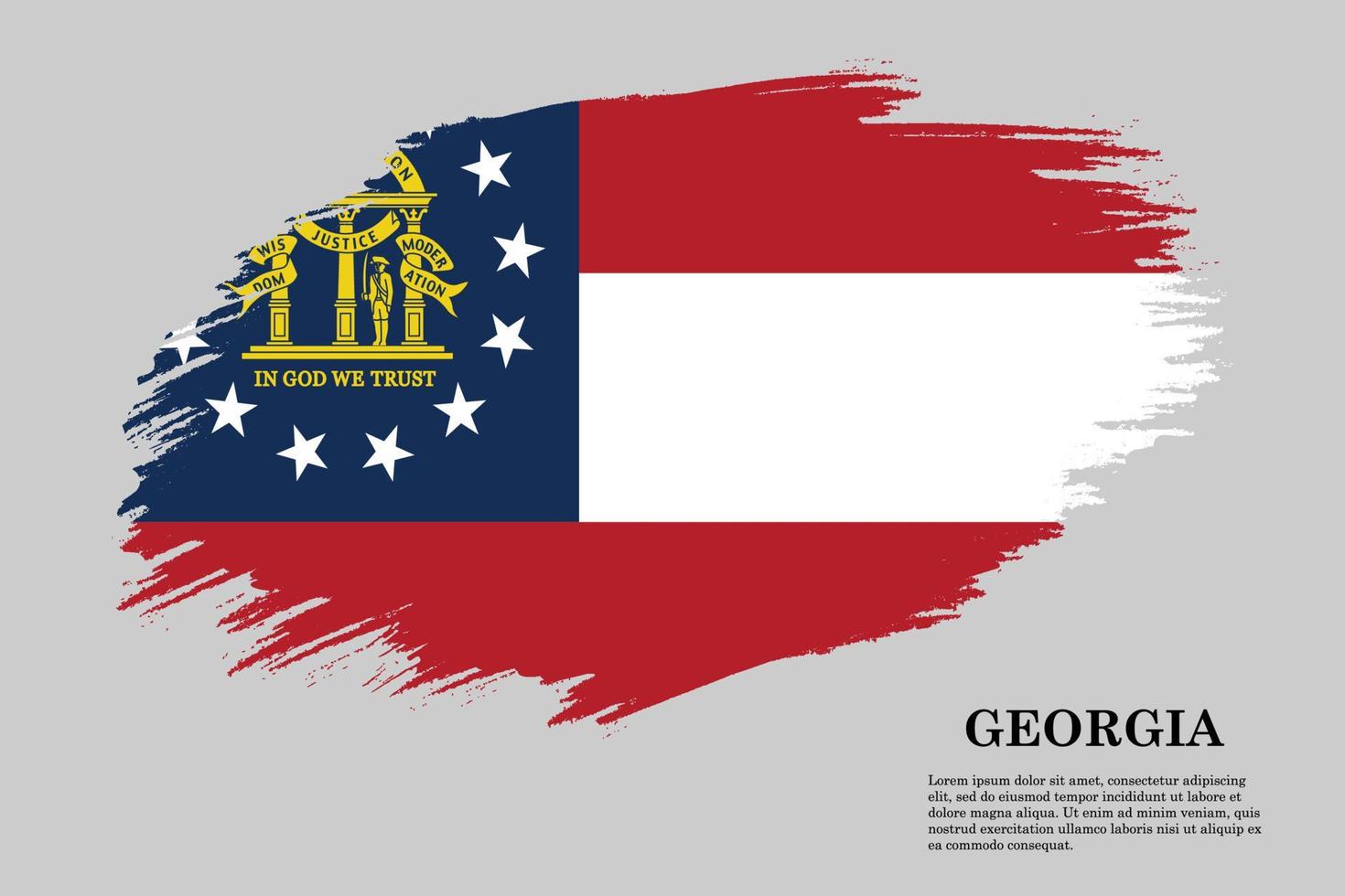 Brush stroke flag . Vector illustration