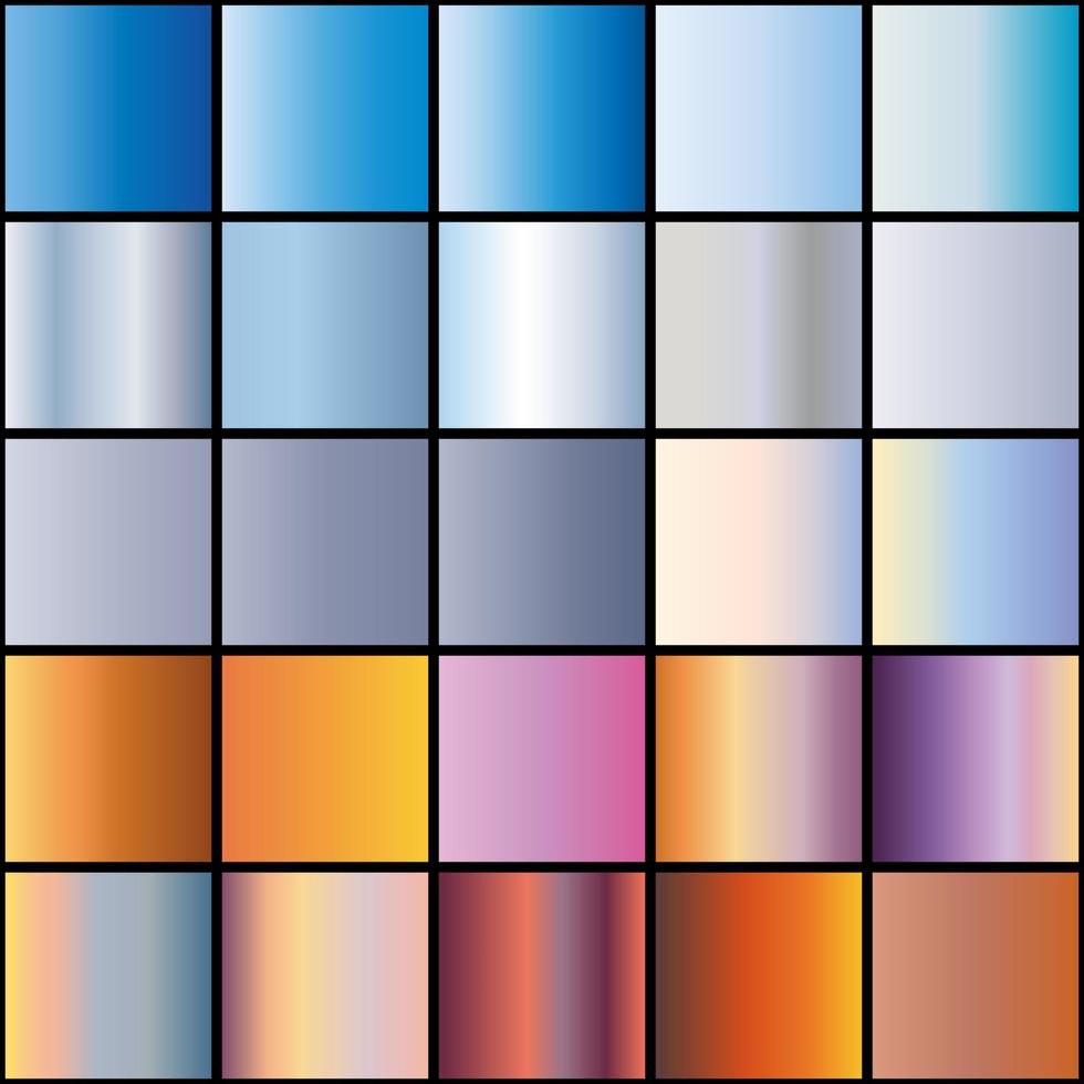 set of sky gradient vector