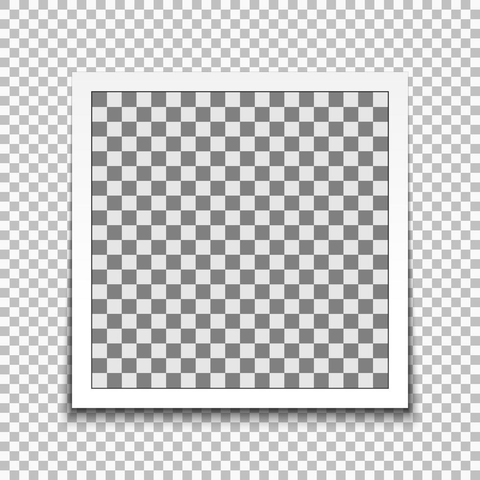 retro realistic vector photo frame