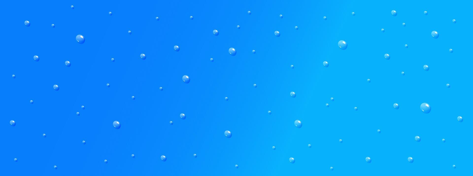 agua gotas en azul antecedentes vector ilustración