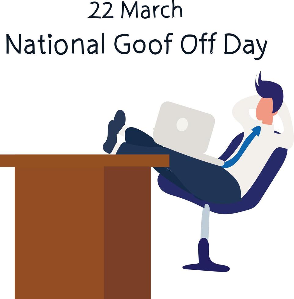 National Goof Off Day Vector illustration. 21922837 Vector Art at Vecteezy