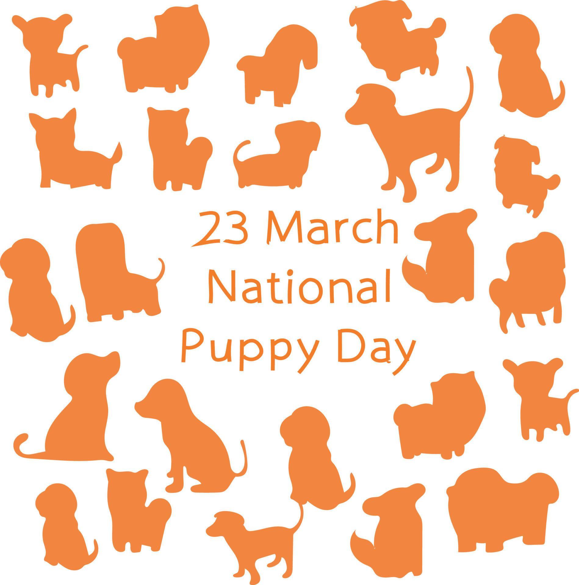 National puppy day Vector illustration. 21922849 Vector Art at Vecteezy