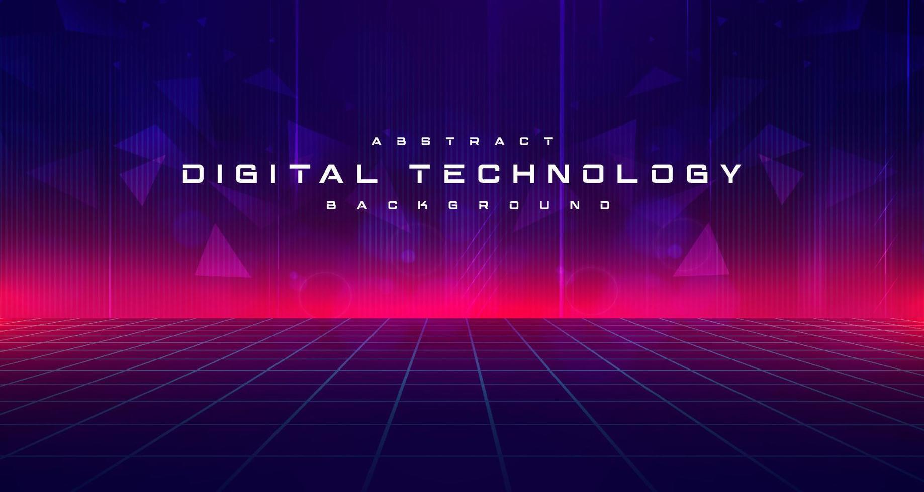 Digital technology metaverse neon blue pink background, cyber information, abstract speed connect communication, innovation future meta tech, internet network connection, Ai big data, illustration 3d vector