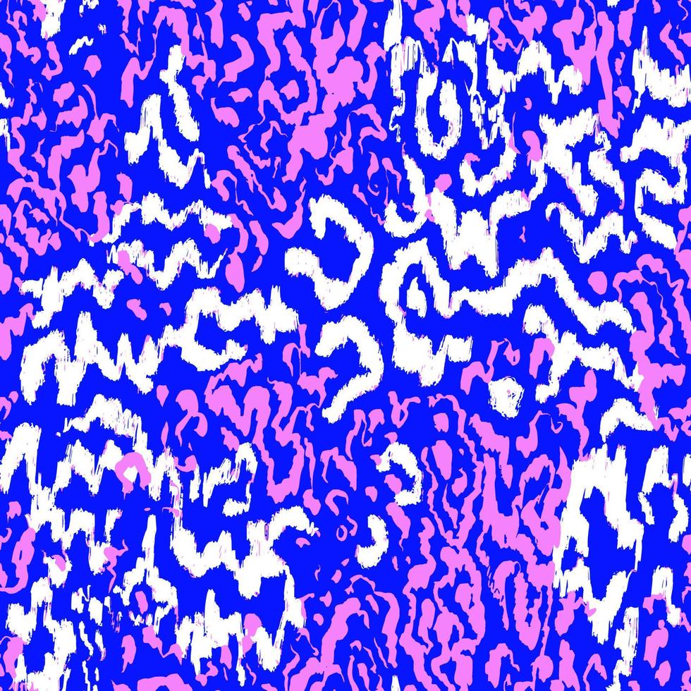 90s style pattern with mix of colorful animal skin stains vector