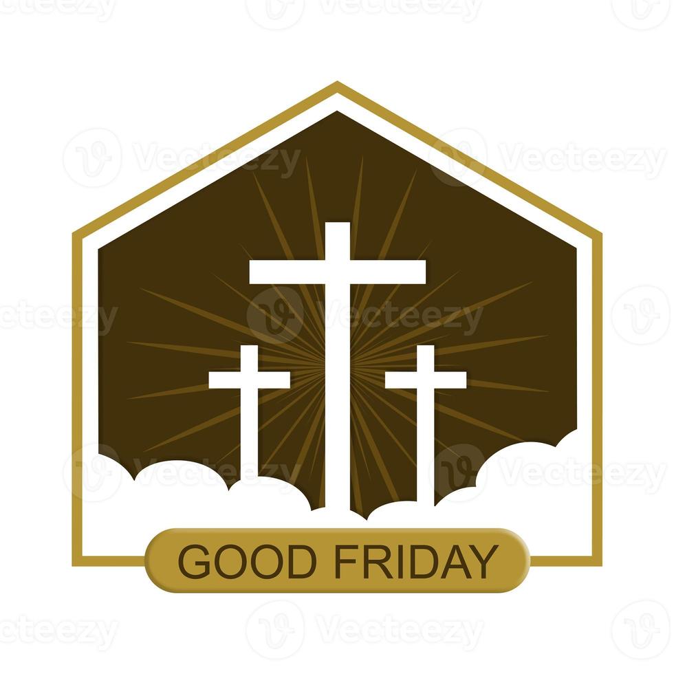Good Friday christian jesus silhouette background sunset photo