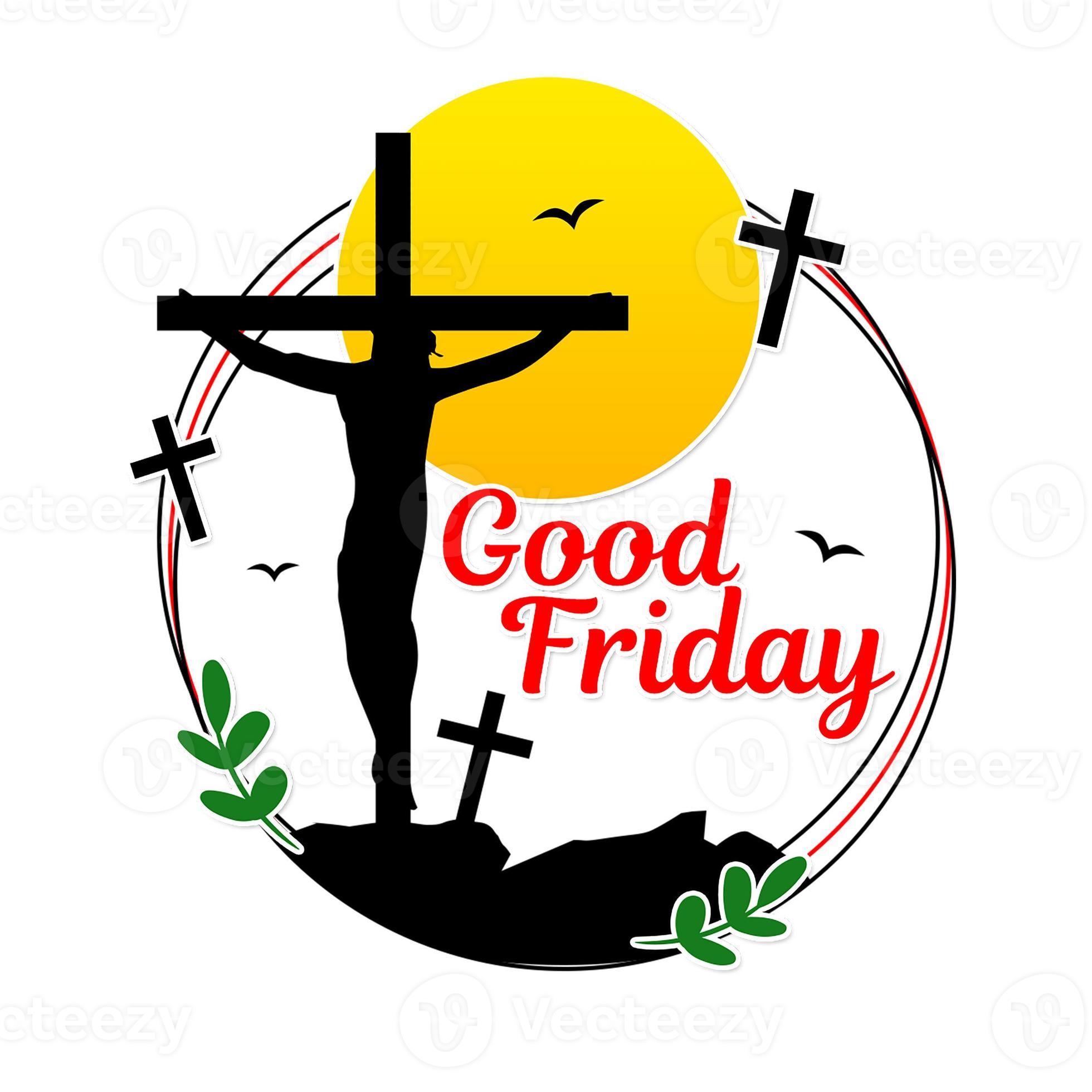 Good Friday christian jesus silhouette background sunset 21923633 Stock ...