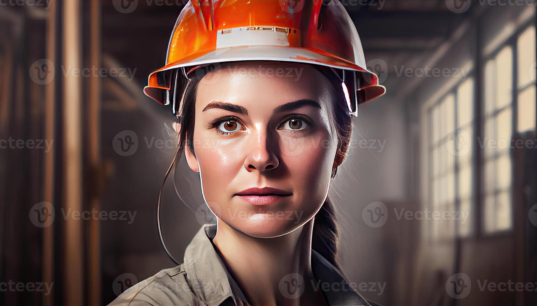 Woman wearing hard hat on a construction Labor Day and the importance