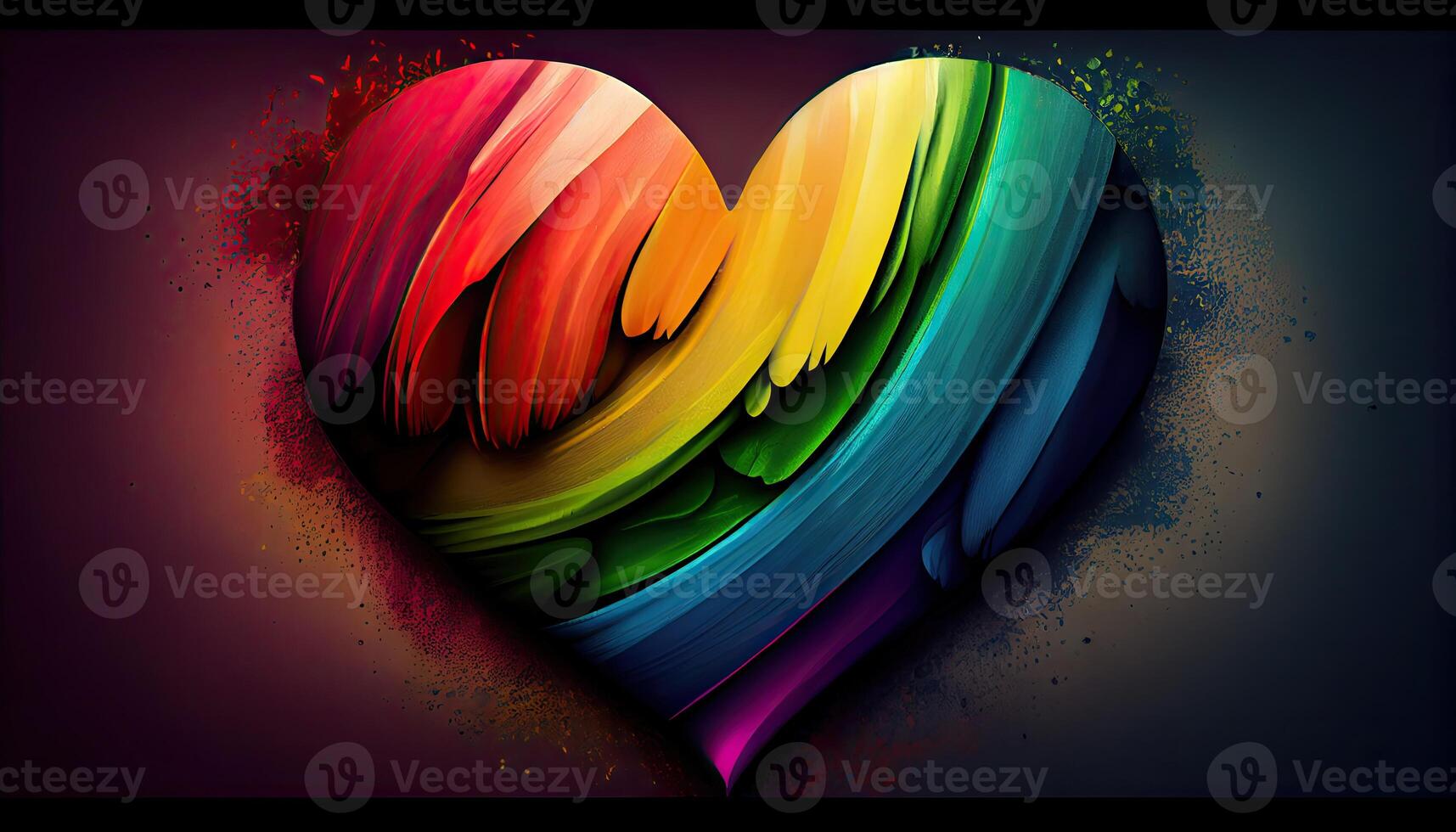 Pride Heart Pride Month and Day love conquers all photo