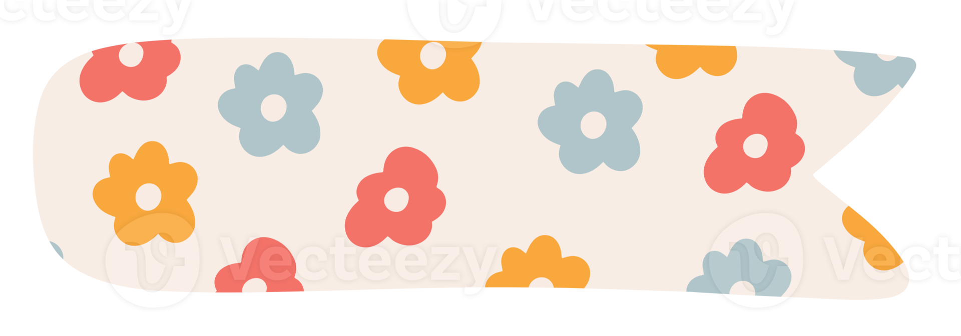 Colorful scrapbook planner Bookmark or label tag. Printable Stickers with Flowers for planner or journal png