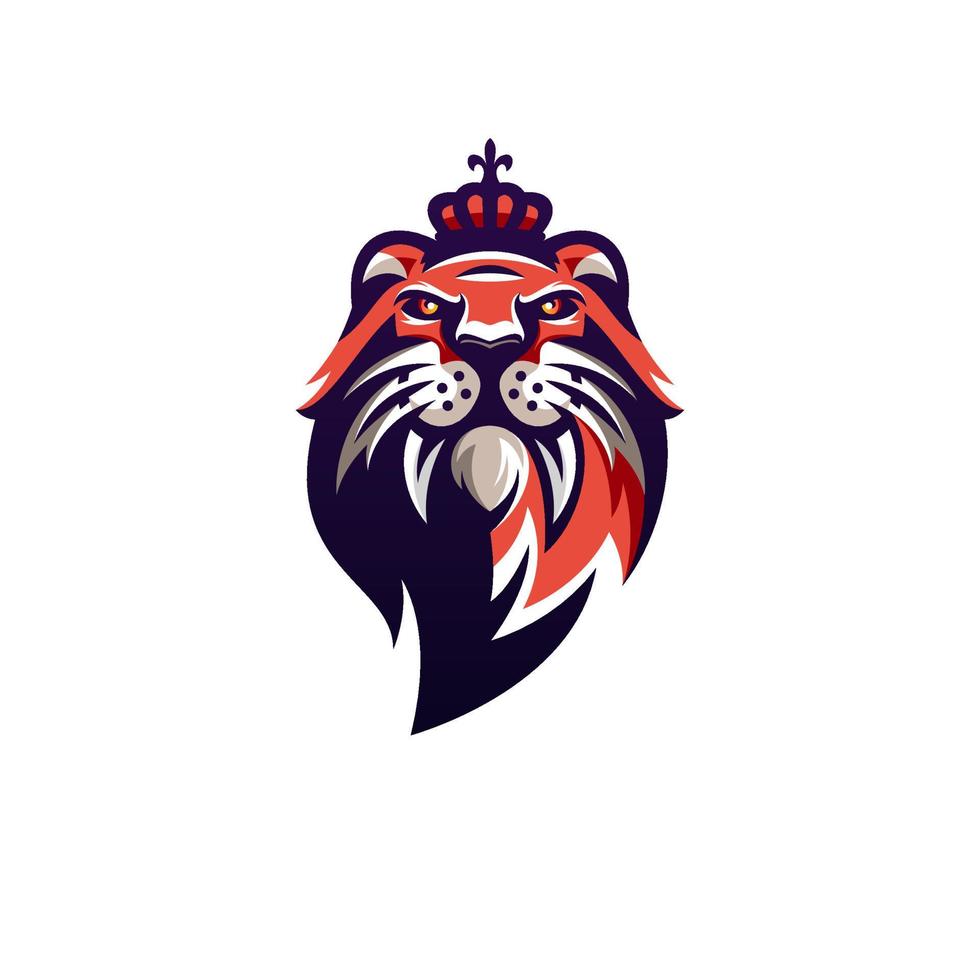 Lion King Logo Design vector