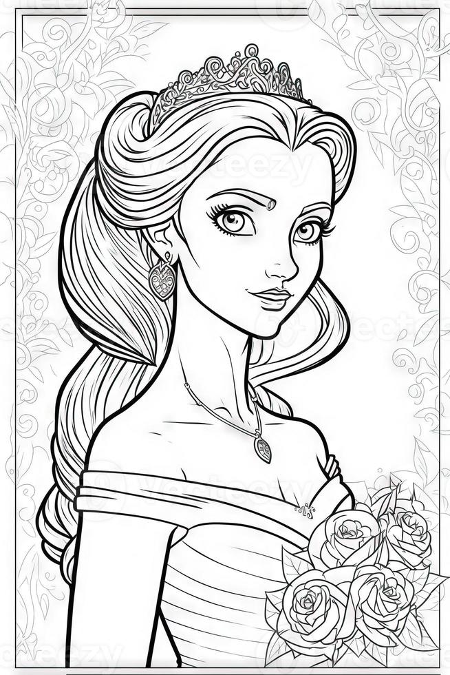 baby disney princess coloring pages