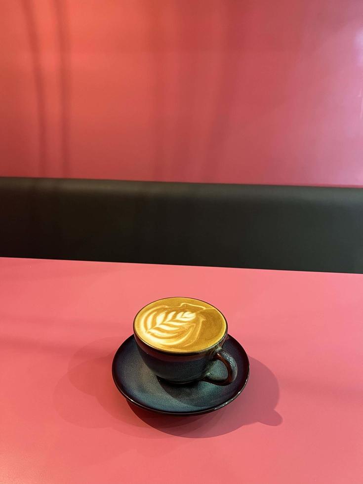 hot coffee latte photo