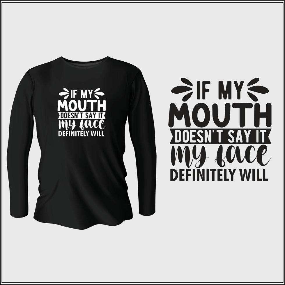 Funny quotes t-shirt design with vector