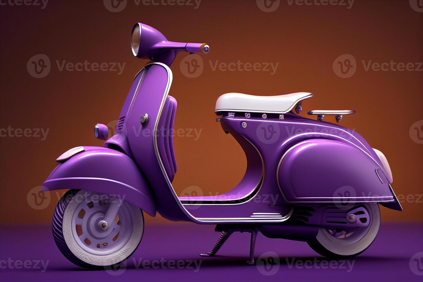 a scooter with a box on it delivery food 3d fast delivery transport 3d rendering photo