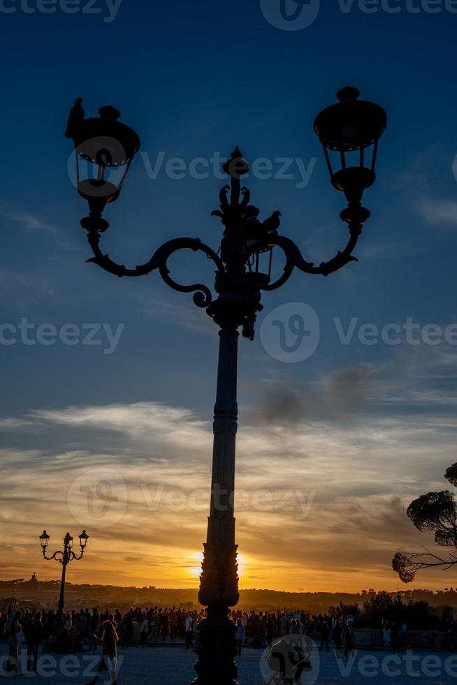 Sunset in Rome photo