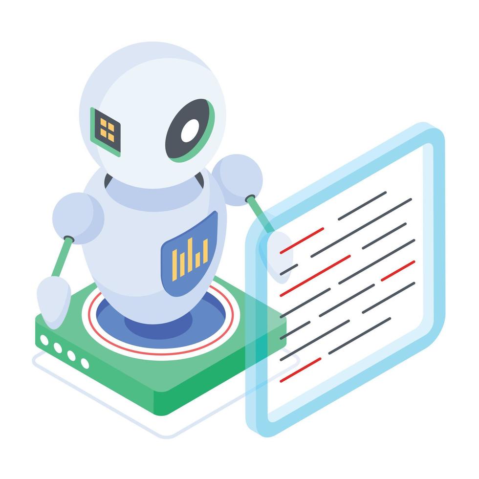Trendy Analytical Ai vector