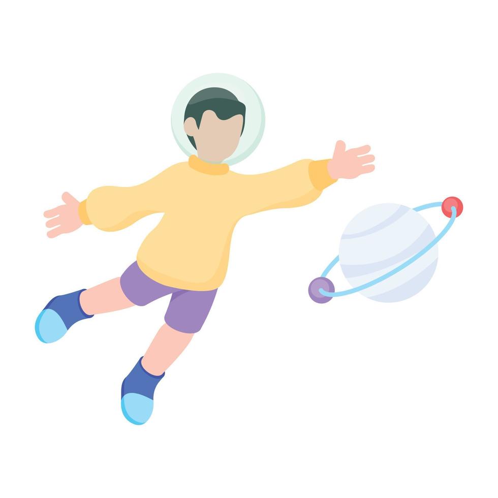 Trendy Space Experience vector