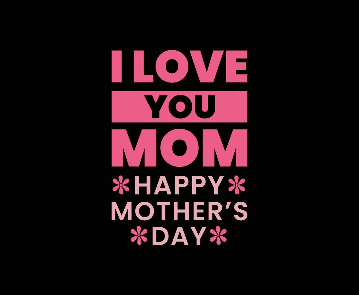 Happy Mothers Day Vector T-shirt Design