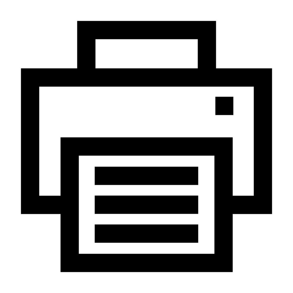 Fax machine icon. vector