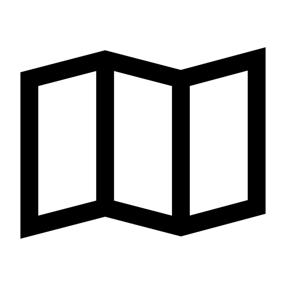 Map line icon. vector
