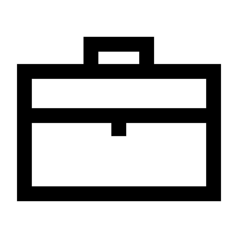 Work suitcase line icon. business bag. vector