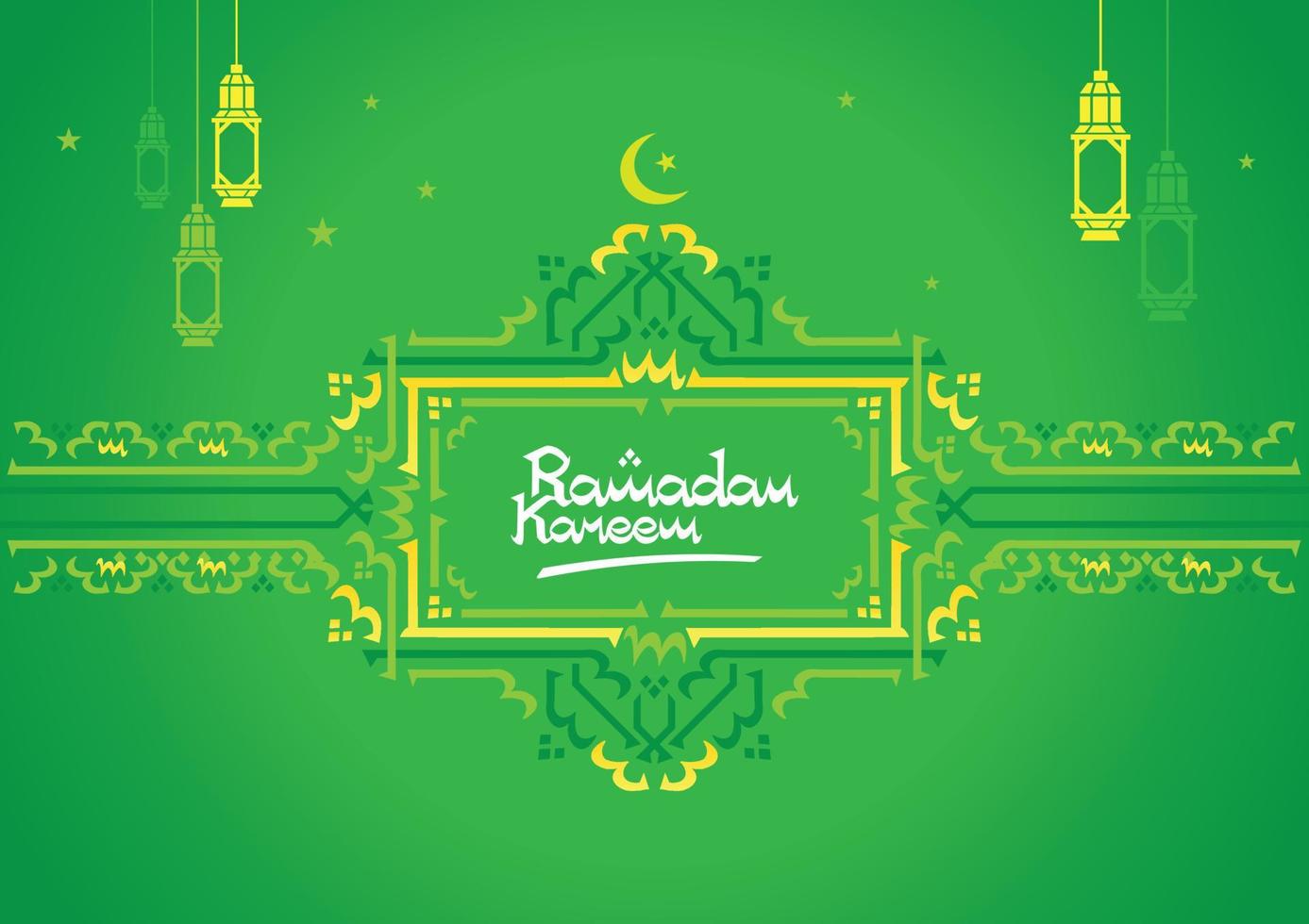 islamic ramadhan kareem big background theme for any purpose vector