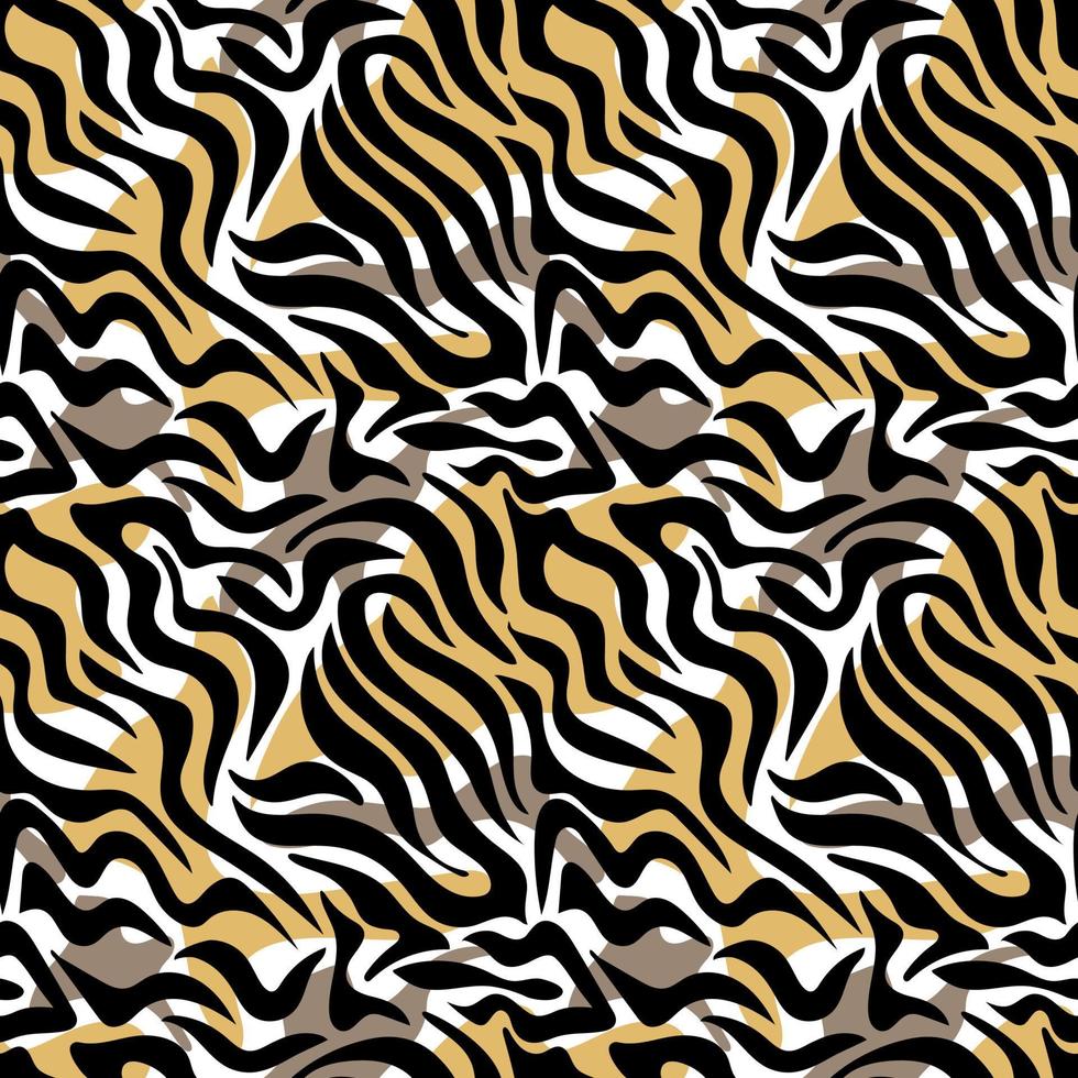 Tiger skin seamless pattern vector